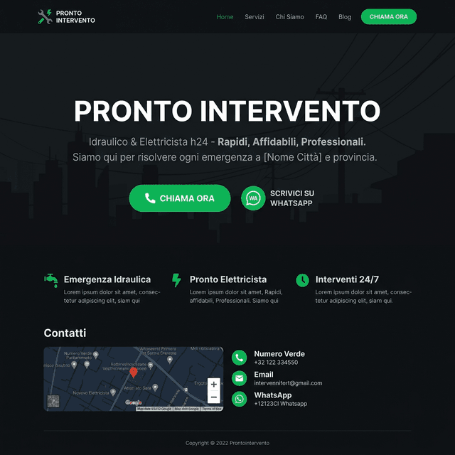 Prototipo UI Artigiano - Pronto Intervento